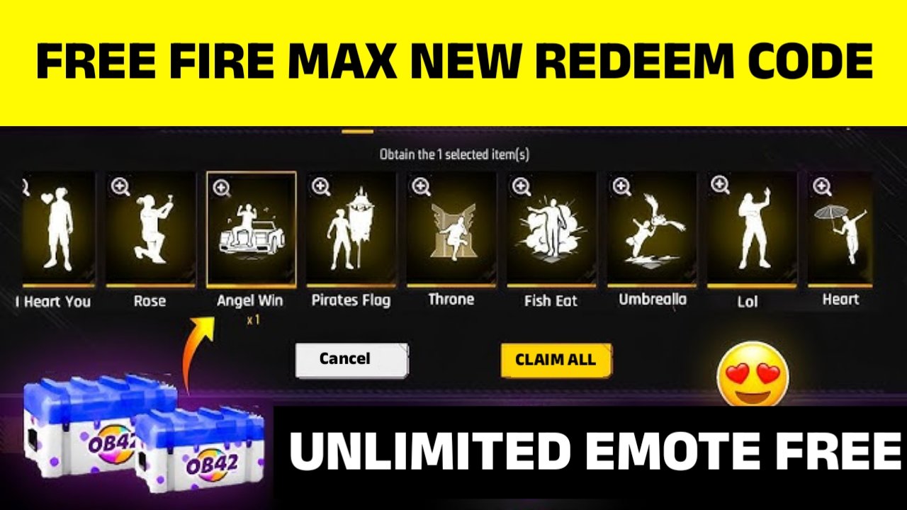 Free Fire Max New Redeem